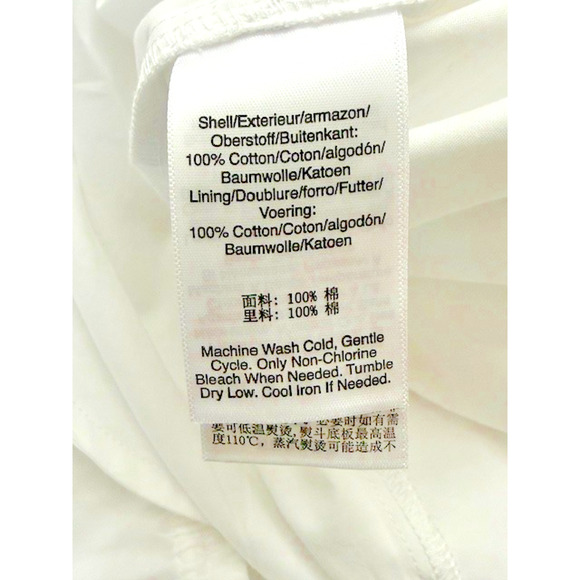 DKNY Women Sz L Sleeveless Poplin V-Neck POCKETS Cotton Midi Long Trendy NEW - Picture 8 of 14